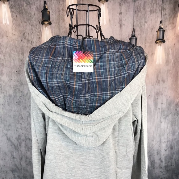 Pullover with Plaid Accents - Picture 3 of 4